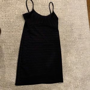 black striped dress